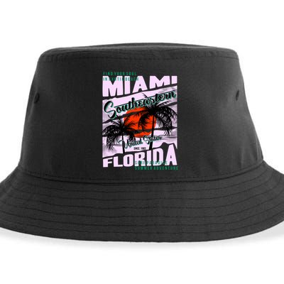Miami Sunshine Florida Sustainable Bucket Hat
