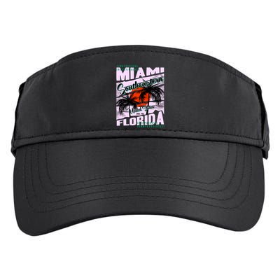 Miami Sunshine Florida Adult Drive Performance Visor
