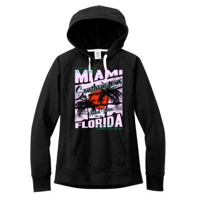 Miami Sunshine Florida Women's Fleece Hoodie