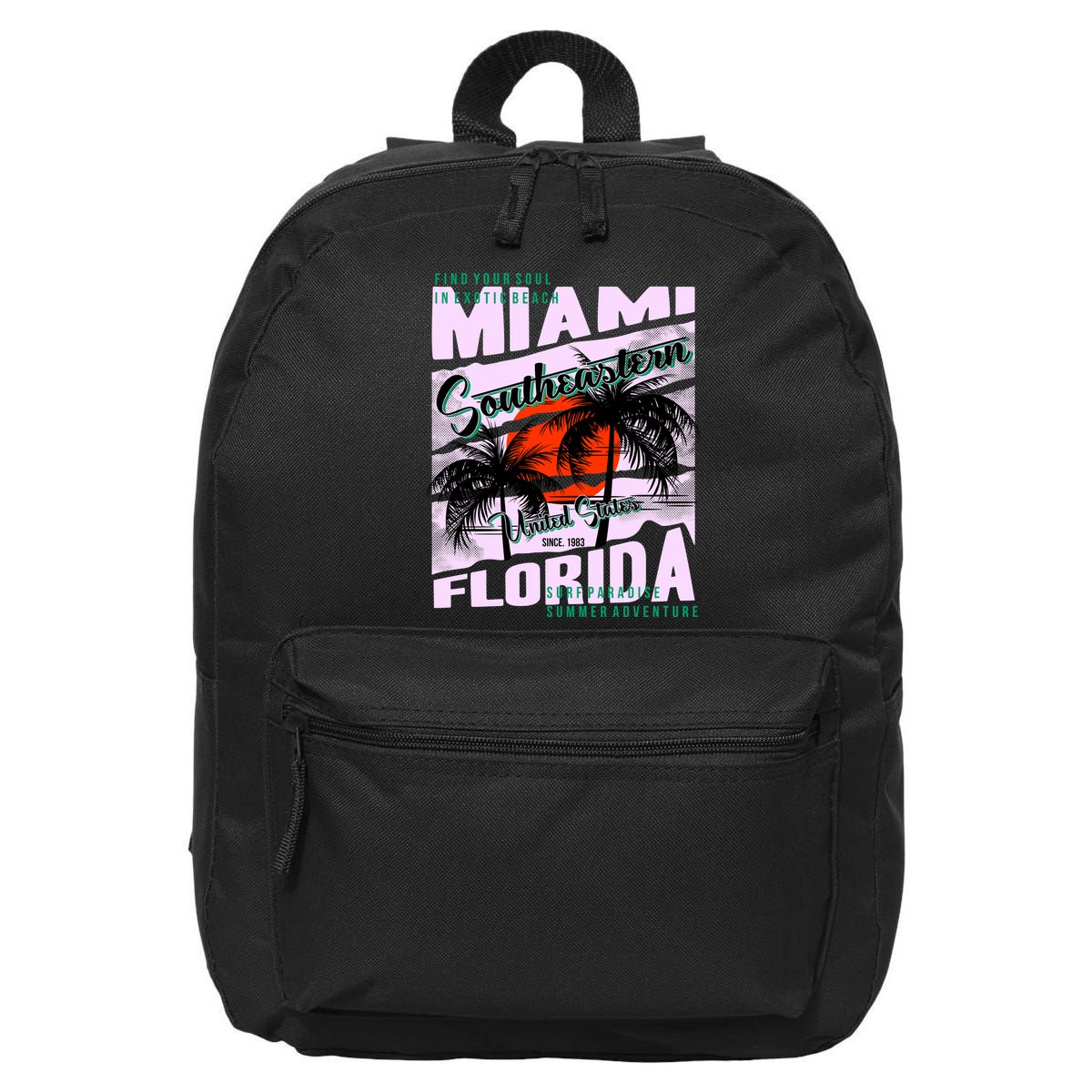 Miami Sunshine Florida 16 in Basic Backpack