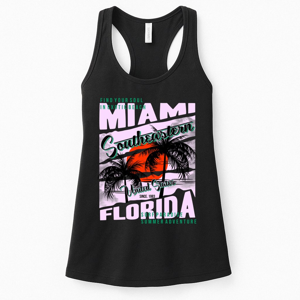 Miami Sunshine Florida Womens Tank Top