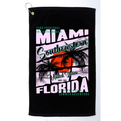 Miami Sunshine Florida Golf Towel