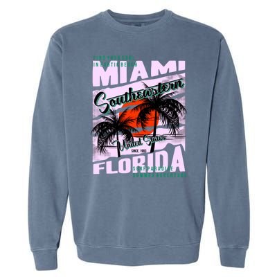 Miami Sunshine Florida Garment-Dyed Sweatshirt