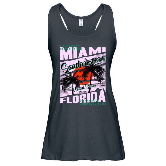 Miami Sunshine Florida Ladies Essential Flowy Tank