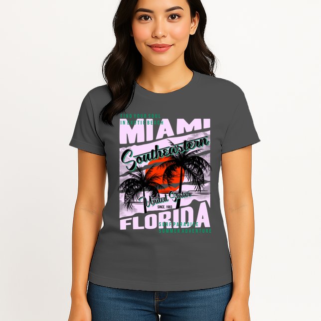 Miami Sunshine Florida Womens T-Shirt