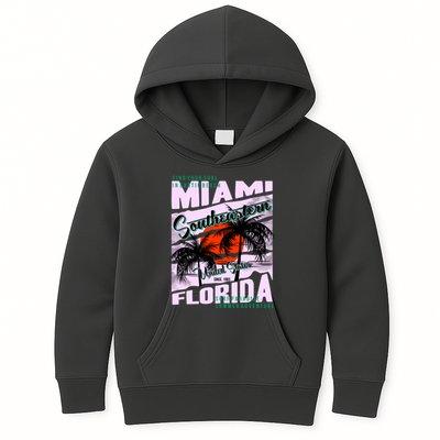 Miami Sunshine Florida Kids Hoodie