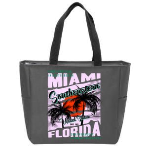 Miami Sunshine Florida Zip Tote Bag