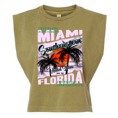 Miami Sunshine Florida Garment-Dyed Women's Muscle Tee