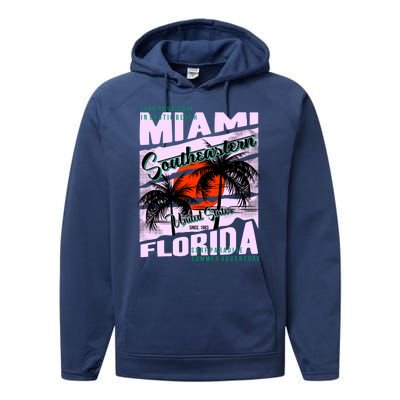 Miami Sunshine Florida Performance Fleece Hoodie