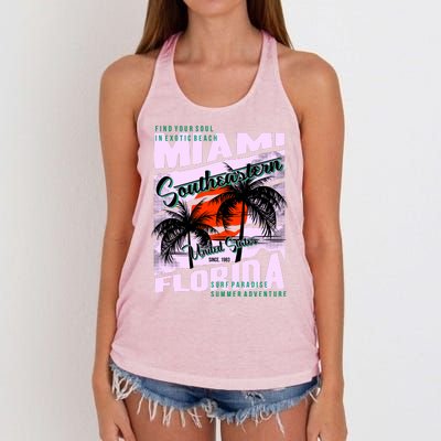 Miami Sunshine Florida Women's Knotted Racerback Tank