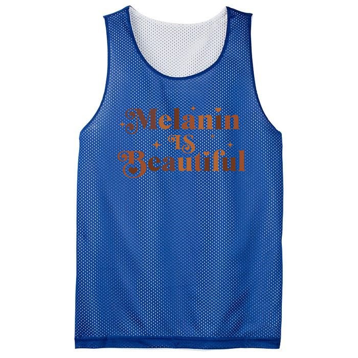 Melanin Is Beautiful Black History Month African Black Proud Gift Mesh Reversible Basketball Jersey Tank