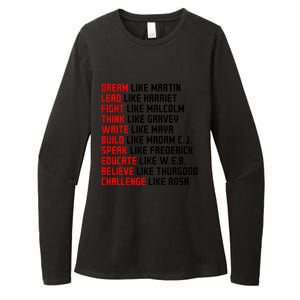 Men Inspirational Black History Influential Black Leaders Gift Womens CVC Long Sleeve Shirt