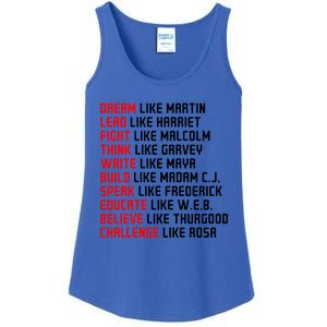 Men Inspirational Black History Influential Black Leaders Gift Ladies Essential Tank