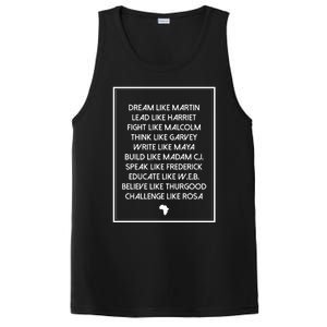 Men Inspirational Black History Influential Leaders Gift PosiCharge Competitor Tank