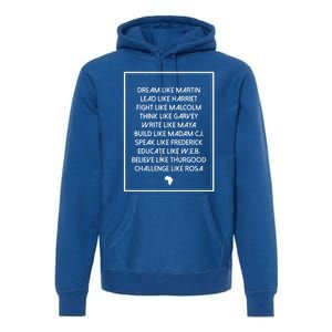 Men Inspirational Black History Influential Leaders Gift Premium Hoodie