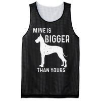 Mine Is Bigger Than Yours Funny Great Vintage Dane Dog Mesh Reversible Basketball Jersey Tank