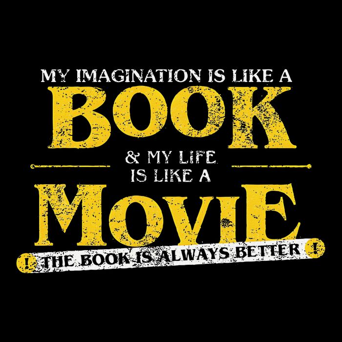 My Imagination Book My Life Movie Sarcastic Retro Book Lover Button