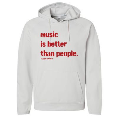 Music Is Better Than People Kanye’S Diary Performance Fleece Hoodie