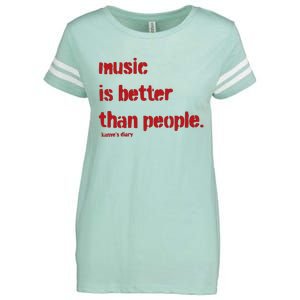 Music Is Better Than People Kanye’S Diary Enza Ladies Jersey Football T-Shirt