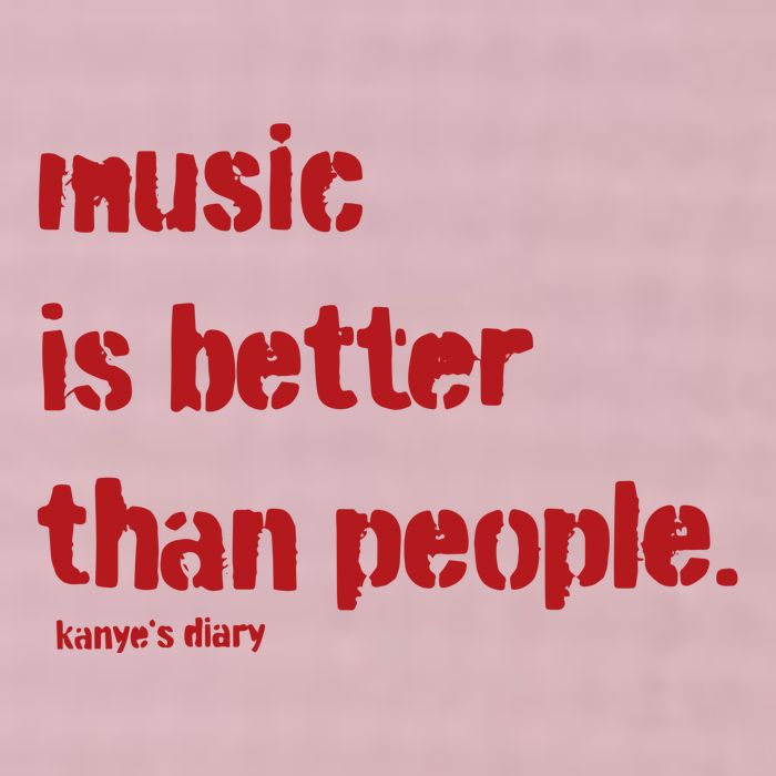 Music Is Better Than People Kanye’S Diary 25L Jumbo Tote