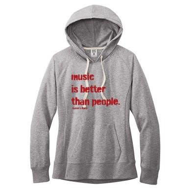 Music Is Better Than People Kanye’S Diary Women's Fleece Hoodie