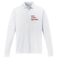 Music Is Better Than People Kanye’S Diary Performance Long Sleeve Polo