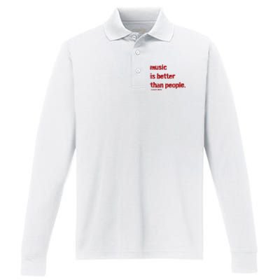 Music Is Better Than People Kanye’S Diary Performance Long Sleeve Polo