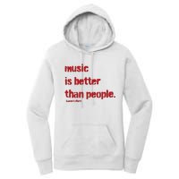 Music Is Better Than People Kanye’S Diary Women's Pullover Hoodie