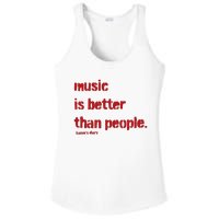 Music Is Better Than People Kanye’S Diary Ladies PosiCharge Competitor Racerback Tank