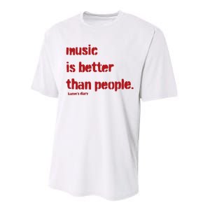 Music Is Better Than People Kanye’S Diary Performance Sprint T-Shirt