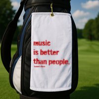 Music Is Better Than People Kanye’S Diary Golf Towel
