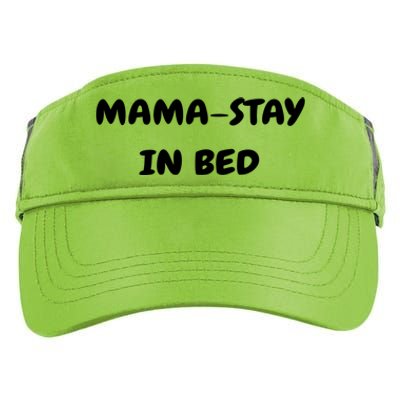 Mamastay In Bed Funny Mom And Yoga Lover Gift Adult Drive Performance Visor