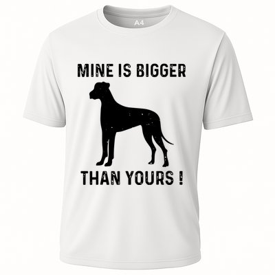 Mine Is Bigger Than Yours Fun Great Dane Dog German Mastiff Performance Shirt