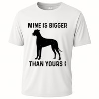 Mine Is Bigger Than Yours Fun Great Dane Dog German Mastiff Cooling Performance Crew T-Shirt