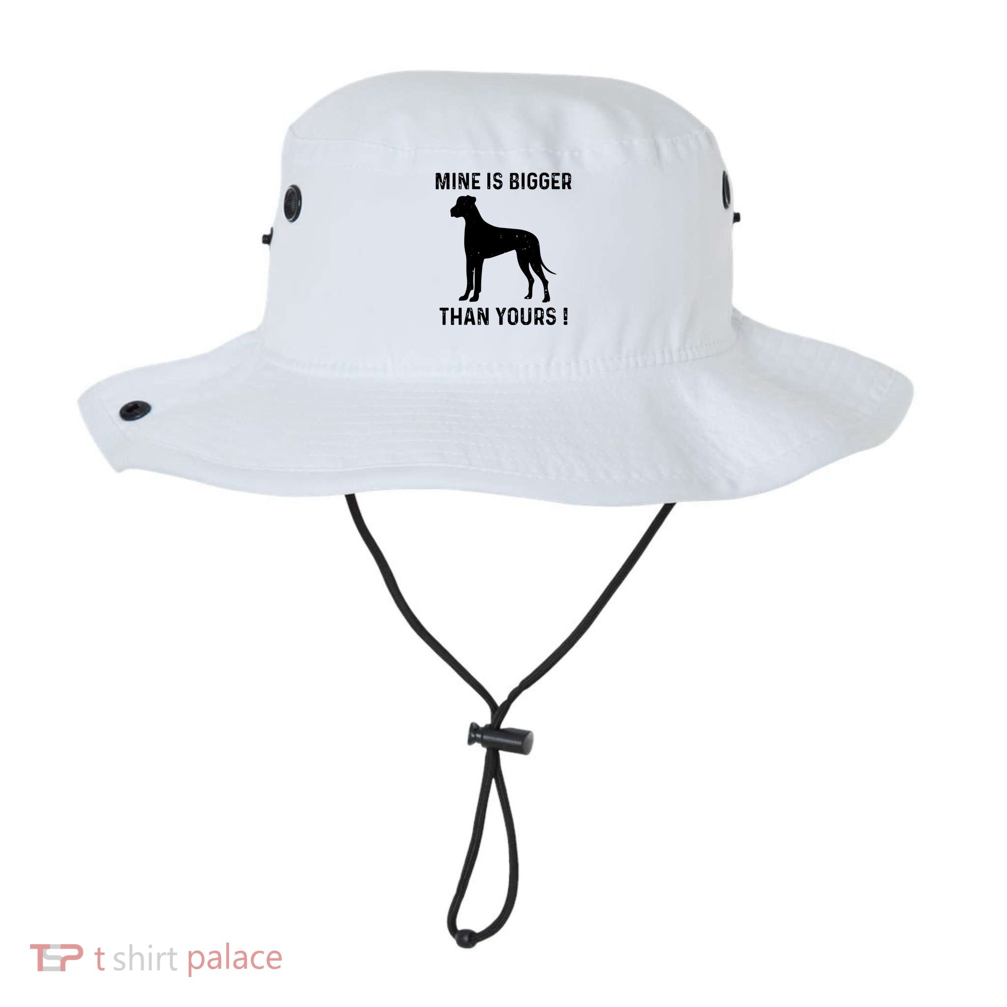 Mine Is Bigger Than Yours Fun Great Dane Dog German Mastiff Bucket Hat