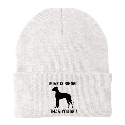 Mine Is Bigger Than Yours Fun Great Dane Dog German Mastiff Beanie