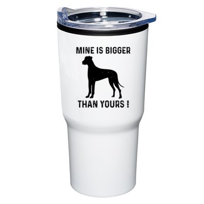 Mine Is Bigger Than Yours Fun Great Dane Dog German Mastiff Tumbler