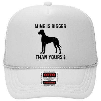 Mine Is Bigger Than Yours Fun Great Dane Dog German Mastiff Trucker Hat