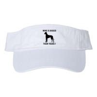 Mine Is Bigger Than Yours Fun Great Dane Dog German Mastiff Visor