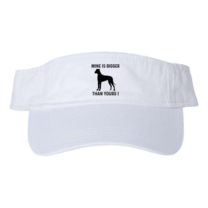 Mine Is Bigger Than Yours Fun Great Dane Dog German Mastiff Visor