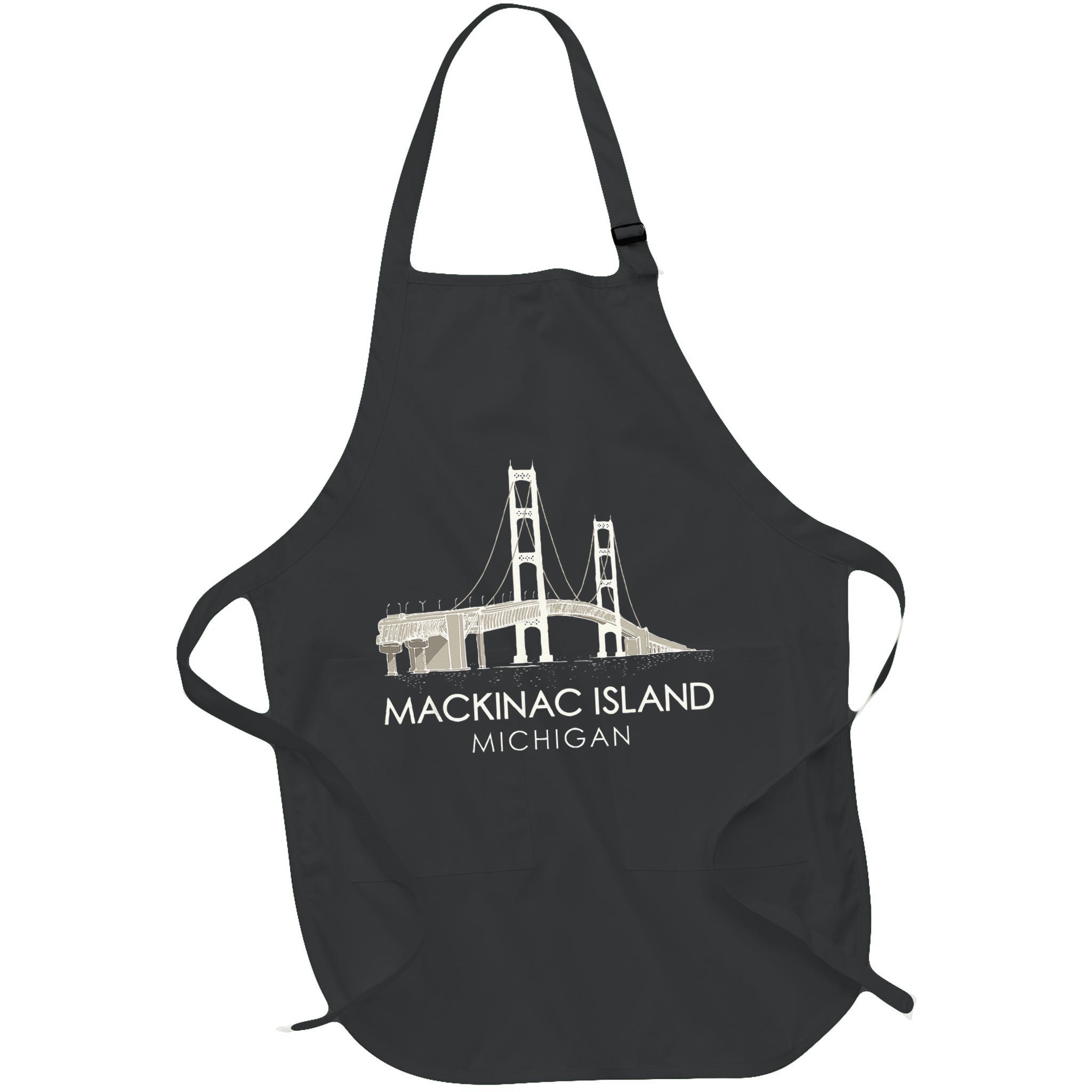Mackinac Island Bridge Michigan Great Lakes Huron Ferry Trip Apron