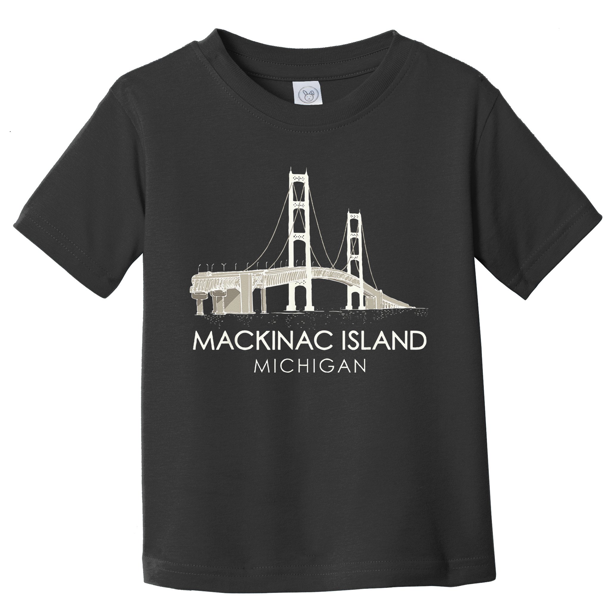 Mackinac Island Bridge Michigan Great Lakes Huron Ferry Trip Toddler T-Shirt