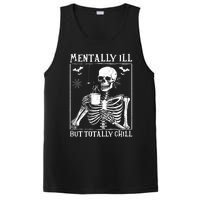 Mentally Ill But Totally Chill Halloween Costume Skeleton PosiCharge Competitor Tank