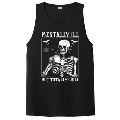 Mentally Ill But Totally Chill Halloween Costume Skeleton PosiCharge Competitor Tank