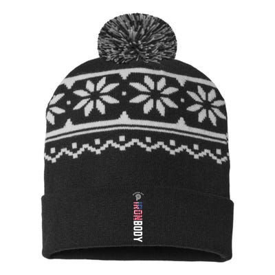 Murph Iron Body Amarilllo American Flag USA-Made Snowflake Beanie