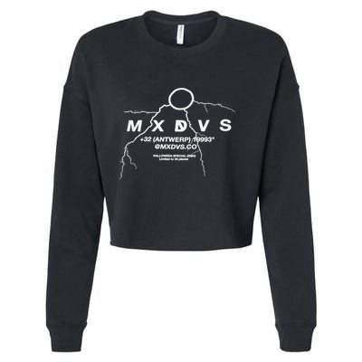 Mxdvs Injected By Terror Cropped Pullover Crew