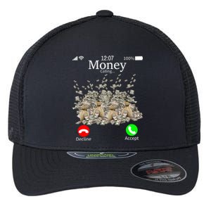 Money Is Calling Cash Funny Business Hustler Flexfit Unipanel Trucker Cap