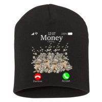 Money Is Calling Cash Funny Business Hustler Short Acrylic Beanie