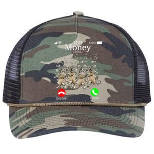 Money Is Calling Cash Funny Business Hustler Retro Rope Trucker Hat Cap