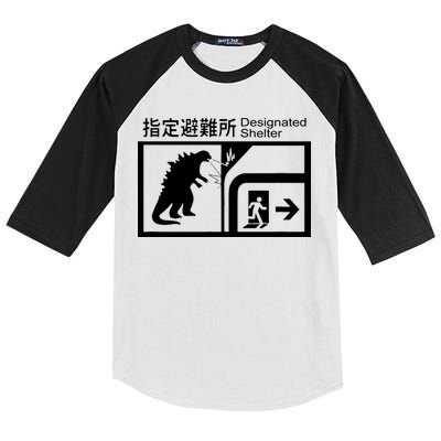 Monsterverse In Case Of Attack Kids Colorblock Raglan Jersey